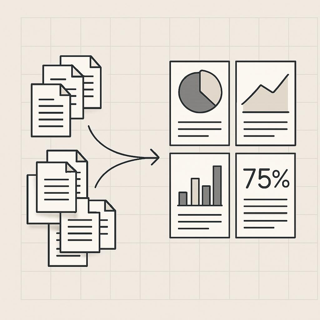 Documents and graphs shared throughout the team.